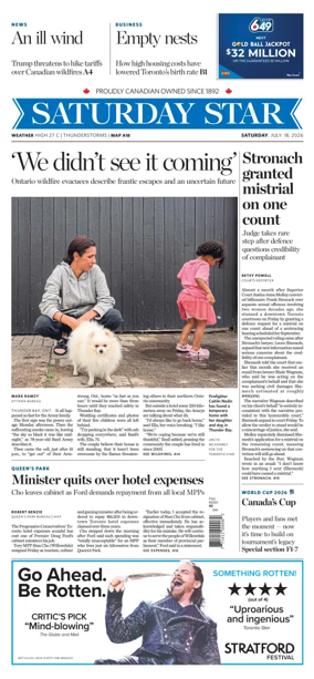 Cover of Toronto Star