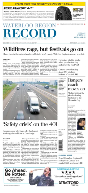 Cover of Waterloo Region Record