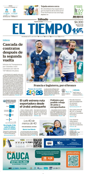 Cover of El Tiempo (Bogota)