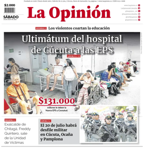 Cover of La Opinion