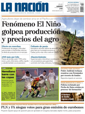Cover of La Nacion (Costa Rica)