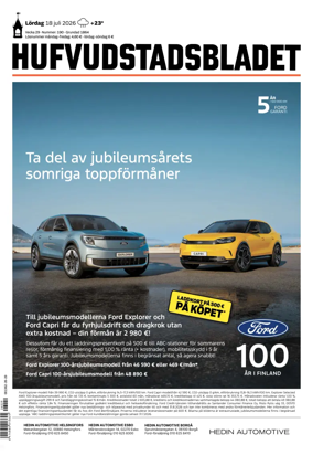 Cover of Hufvudstadsbladet