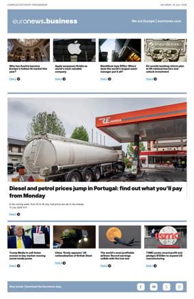 Cover of Euronews Business
