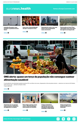 Cover of Euronews Health (Portuguese)