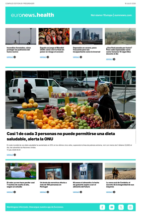 Cover of Euronews Health (Spanish) Compiled Edition
