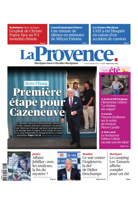 Cover of La Provence Martigues-Istres-Vitrolles-Marignane