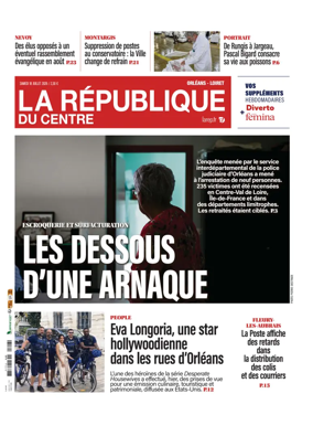 Cover of La Republique du Centre (Orleans - Loiret))
