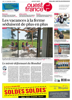 Cover of Ouest France (Challans / Saint-Gilles-Croix-de-Vie)