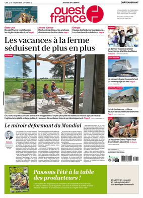 Cover of Ouest France (Chateaubriant)