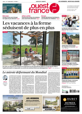 Cover of Ouest France (Les Herbiers / Montaigu)