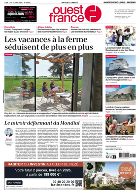 Cover of Ouest France (Nantes Nord-Loire - Ancenis)
