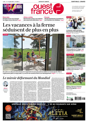 Cover of Ouest France (Saint-Malo)