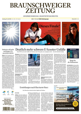 Cover of Braunschweiger Zeitung (Helmstedter Nachrichten)