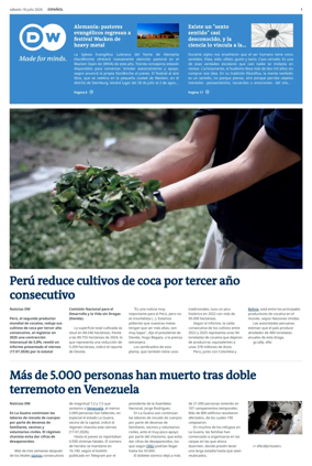 Cover of Deutsche Welle (Spanish edition)