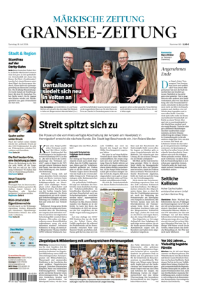 Cover of Gransee-Zeitung