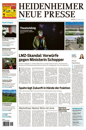 Cover of Heidenheimer Neue Presse