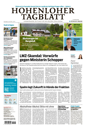 Cover of Hohenloher Tagblatt
