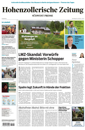 Cover of Hohenzollerische Zeitung