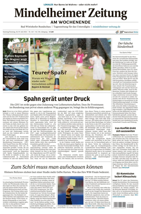 Cover of Mindelheimer Zeitung