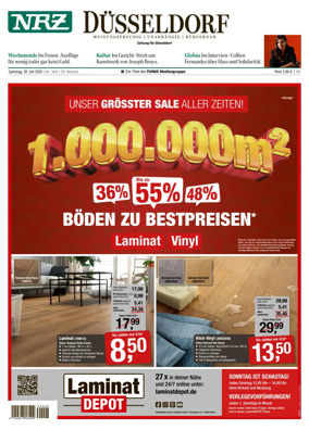 Cover of Neue Rhein Zeitung (Dusseldorf)