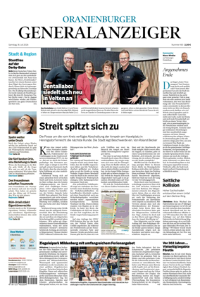 Cover of Oranienburger Generalanzeiger