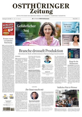 Cover of Ostthuringer Zeitung (Posneck)