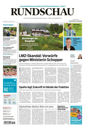 Cover of Rundschau fur den Schwabischen Wald – Der Kocherbote