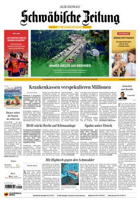Cover of Schwabische Zeitung (Alb-Donau)
