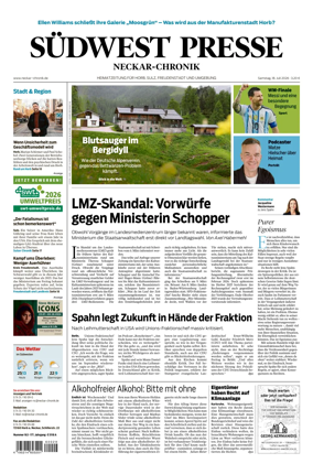 Cover of SUDWEST PRESSE - Neckar-Chronik