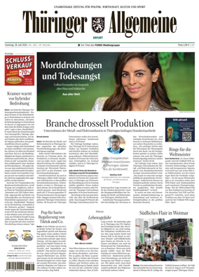 Cover of Thuringer Allgemeine (Erfurt)