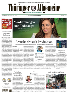 Cover of Thuringer Allgemeine (Muhlhausen und Bad Langensalza)