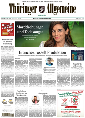 Cover of Thuringer Allgemeine (Nordhausen)