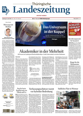 Cover of Thuringische Landeszeitung (Unstrut-Hainich-Kreis)