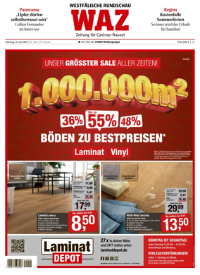 Cover of Westdeutsche Allgemeine Zeitung (Castrop-Rauxel)