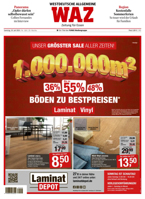 Cover of Westdeutsche Allgemeine Zeitung (Essen)
