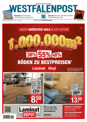 Cover of Westfalenpost (Menden)