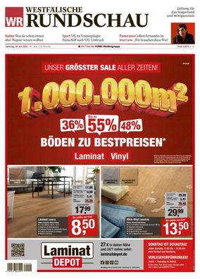 Cover of Westfalische Rundschau (Siegen)