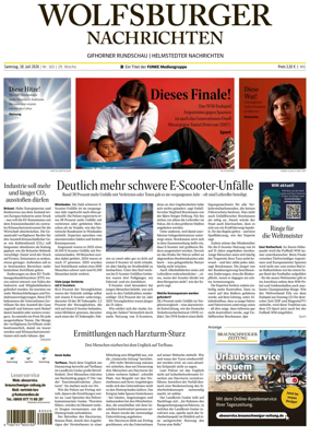 Cover of Wolfsburger Nachrichten (Wolfsburg-Gifhorn)