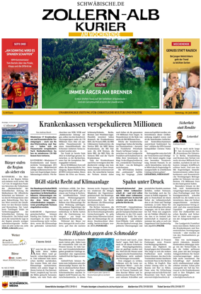 Cover of Zollern-Alb-Kurier (Balingen)
