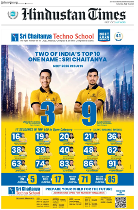 Cover of Hindustan Times ST (Noida)