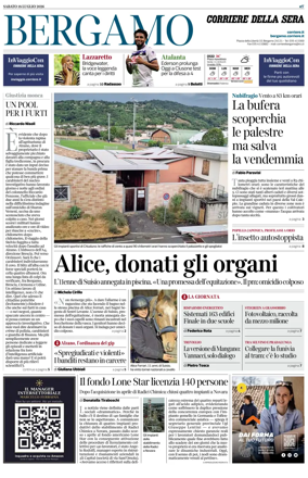 Cover of Corriere della Sera (Bergamo)