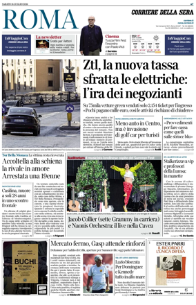 Cover of Corriere della Sera (Roma)