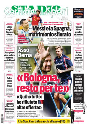 Cover of Corriere dello Sport Stadio (Bologna)