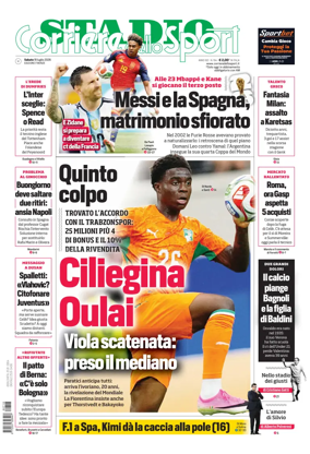 Cover of Corriere dello Sport Stadio (Firenze)