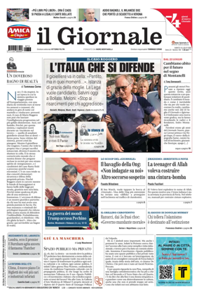 Cover of Il Giornale (Italy)