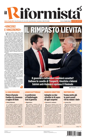 Cover of Il Riformista (Italy)