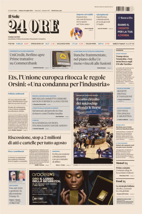 Cover of Il Sole 24 Ore