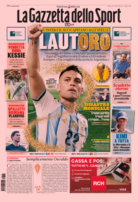 Cover of La Gazzetta dello Sport