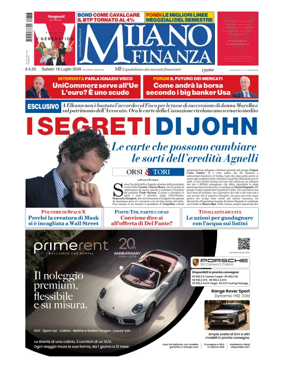 Cover of Milano Finanza