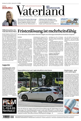 Cover of Liechtensteiner Vaterland